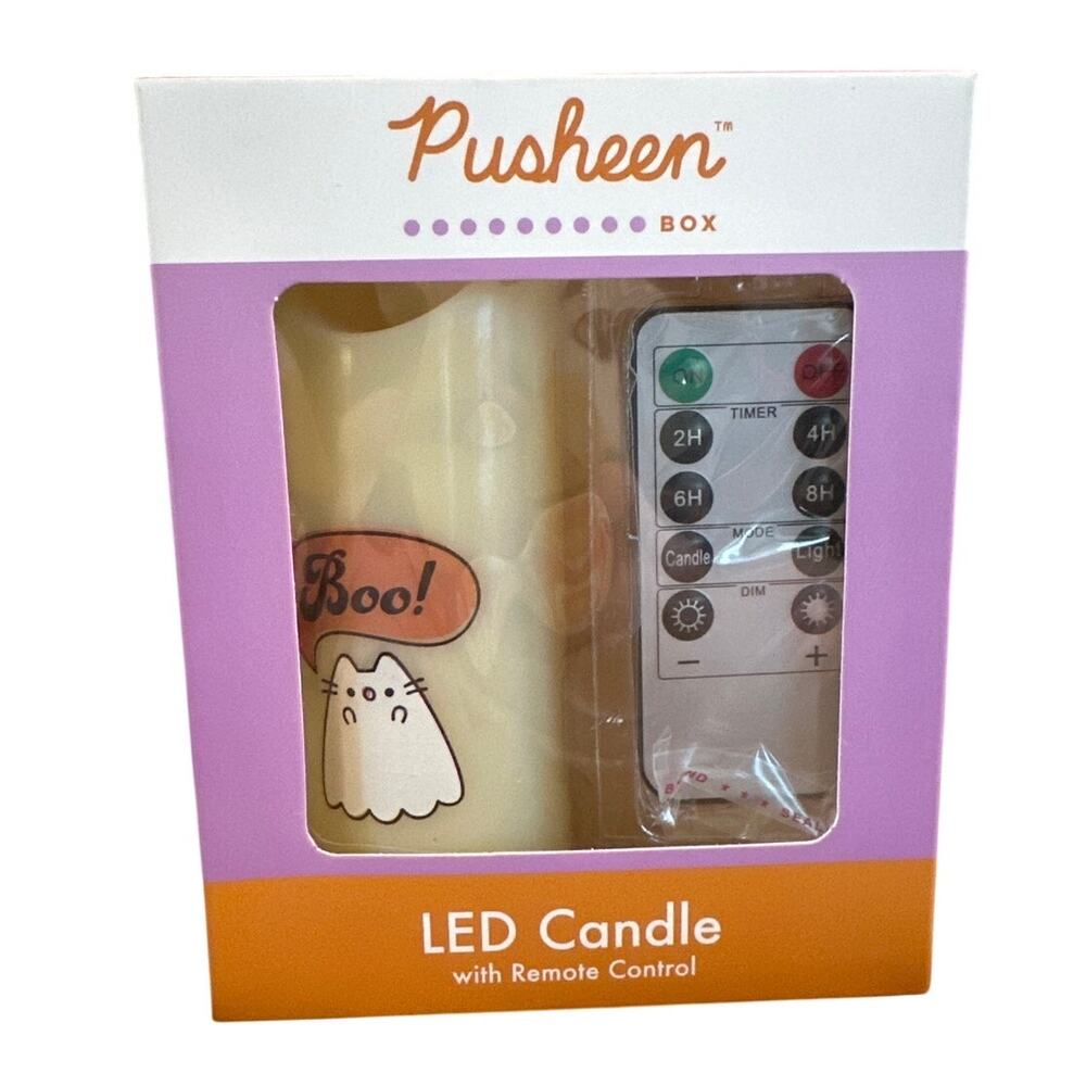 CultureFly Pusheen Box Exclusive LED Candle Remote Halloween Ghost Boosheen